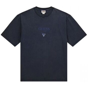 Guess T-shirt  M4BI15 K8FQ4 GO PRINTED BAKER-FB6N BLUE GRAPHITE