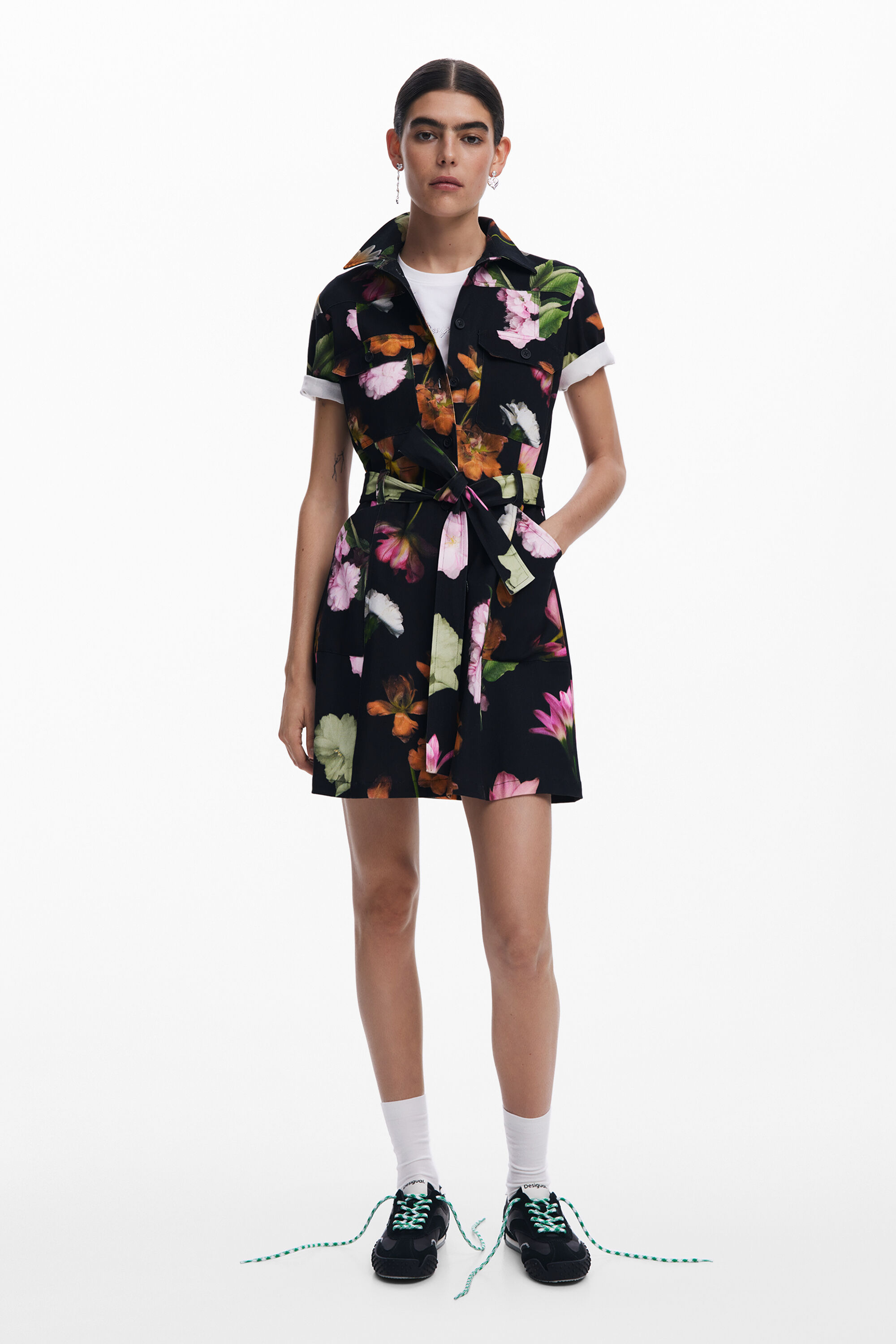 Desigual Utility overhemdjurk - BLACK