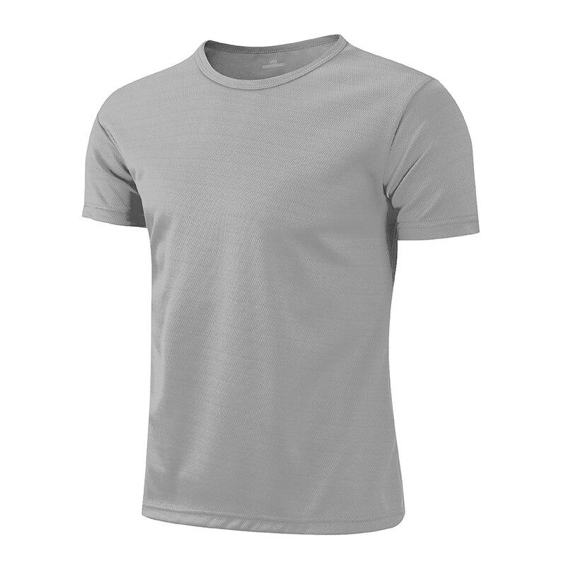 Muscleguys Sport Fitness T-shirt Heren Zomer Mesh Cool Hardlopen Lichtgewicht Sneldrogend Korte mouwen L-3XL L zwart