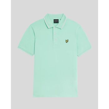Lyle & Scott T-shirt Lyle & Scott SP1524VOG TIPPED POLO-X744 AQUAMARINE