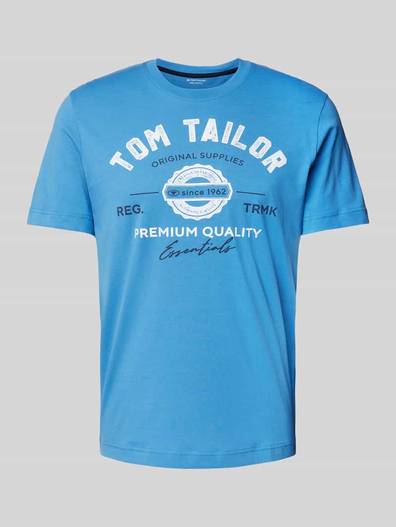 Tom Tailor T-shirt met grote logo-frontprint