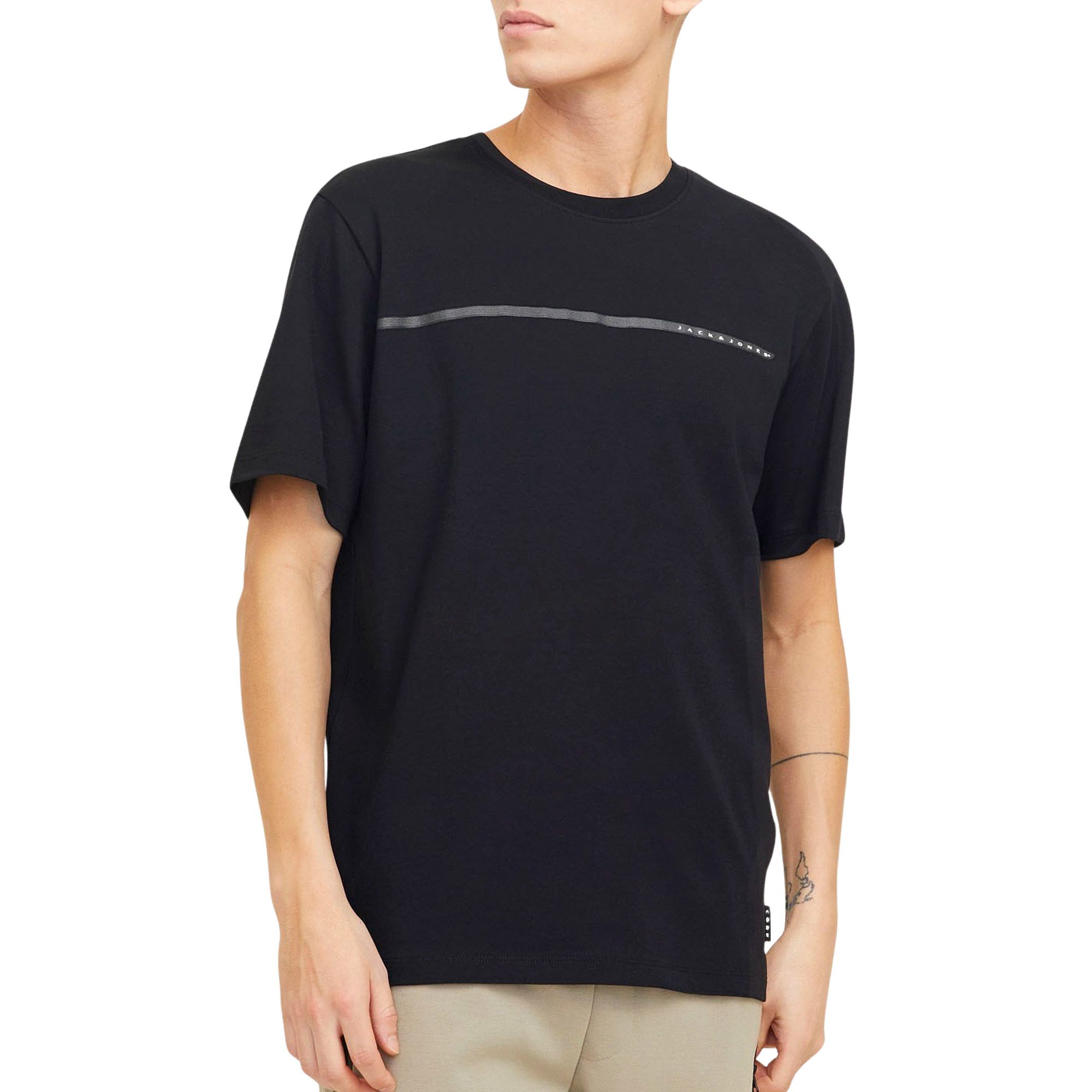 Jack & Jones T-shirt JCOFUSION FULL BRANDING TEE SS CREW NOOS