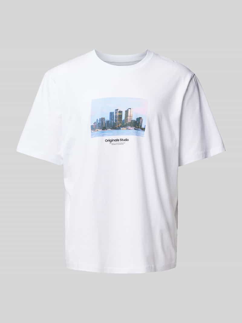 Jack & Jones Shirt met korte mouwen JORVESTERBRO PICTURE TEE SS CREW NECK SN