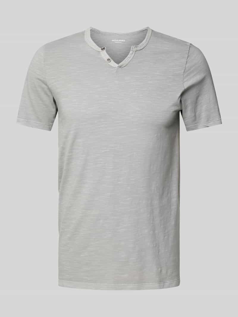 Jack & Jones T-shirt JJESPLIT NECK TEE SS NOOS