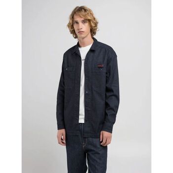 Replay Overhemd Lange Mouw  M4145R.875.84A-007 DARK BLUE