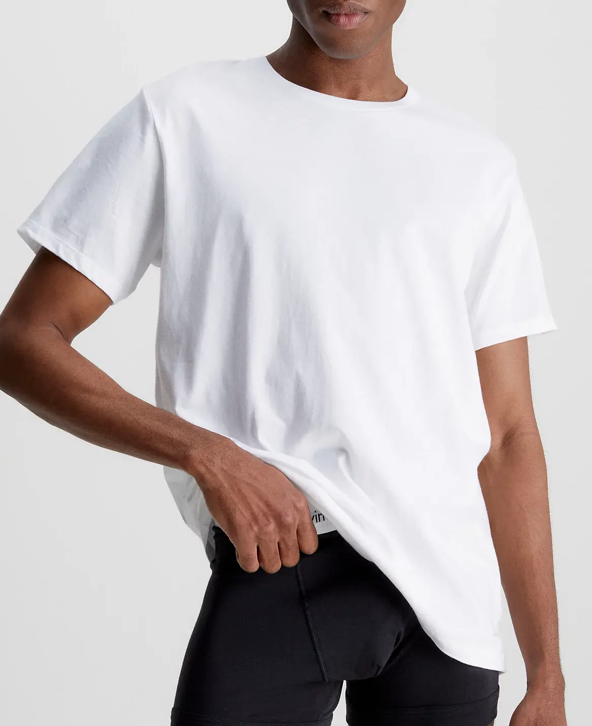 Calvin Klein T-shirt S/S CREW NECK 3PK met geborduurd logo (3-delig, Set van 3)