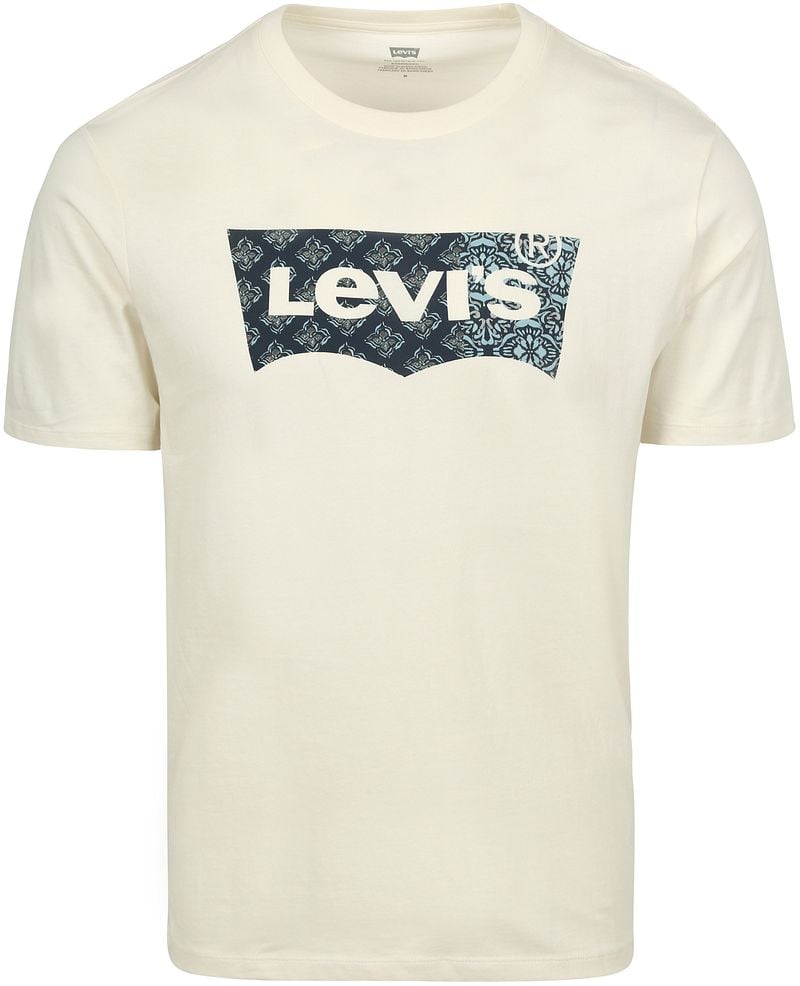 Levi's T-Shirt Graphic Logo Bandana Beige