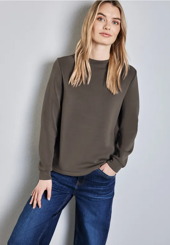 STREET ONE Sweatshirt met col