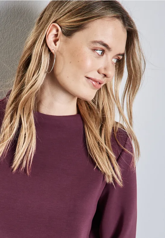 STREET ONE Sweatshirt met col