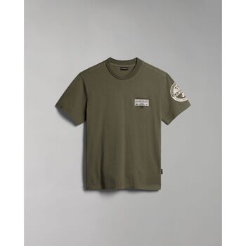 Napapijri T-shirt  S-AMUNDSEN NP0A4H6B-GAE GREEN LICHEN