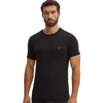Emporio Armani T-shirt  Lounge Tape Crew T-Shirt Black