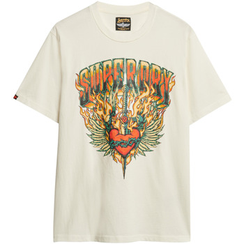 Superdry T-shirt Korte Mouw  T-shirt ample graphique Biker Rock