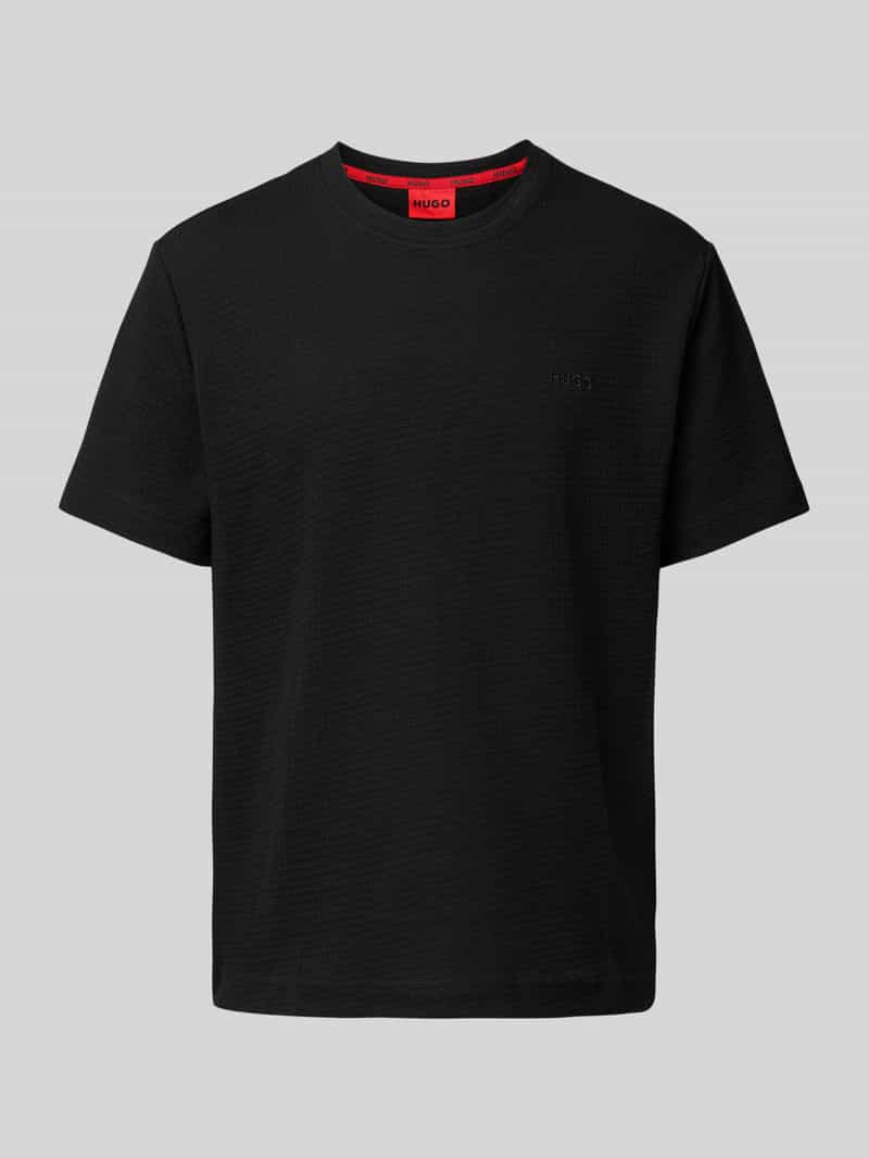 HUGO underwear T-shirt ,Austin T-Shirt Wafelstructuur en logo-borduursel