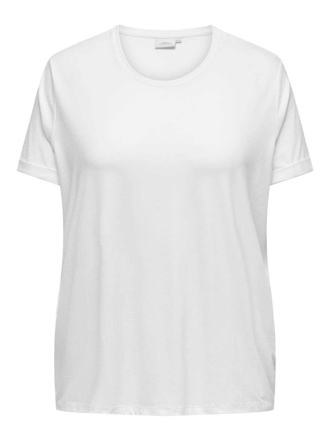 ONLY CARMAKOMA Shirt met korte mouwen CARMOSTER S/S FOLD UP TOP JRS NOOS
