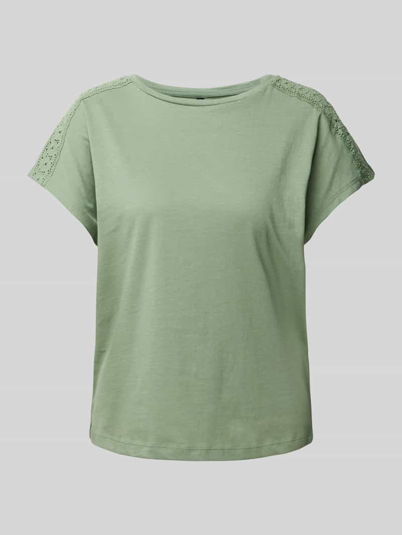 Vero Moda Shirt met korte mouwen VMEMMY SS LACE TAPE TOP JRS GA NOOS