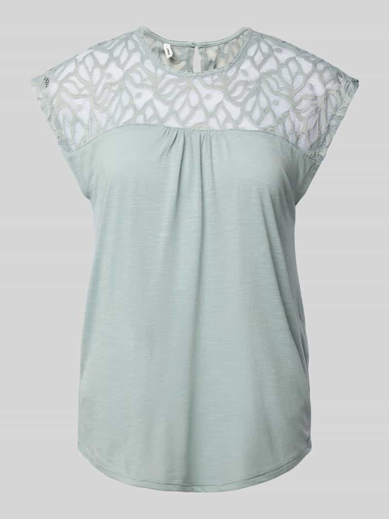 Only Kanten shirt ONLSINDY LIFE S/S O-NECK MIX TOP JRS