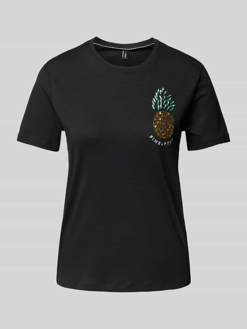 Only Shirt met korte mouwen ONLKITA LIFE REG S/S PINEAPPLE TOP JRS