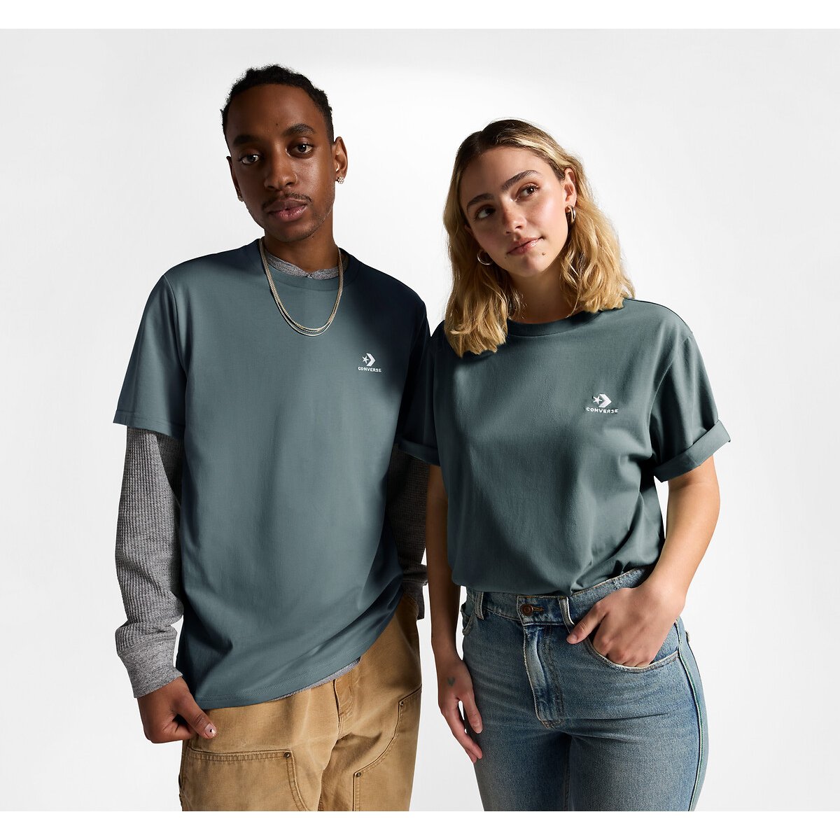 Converse T-shirt EMBROIDERED STAR CHEVRON TEE (1-delig)