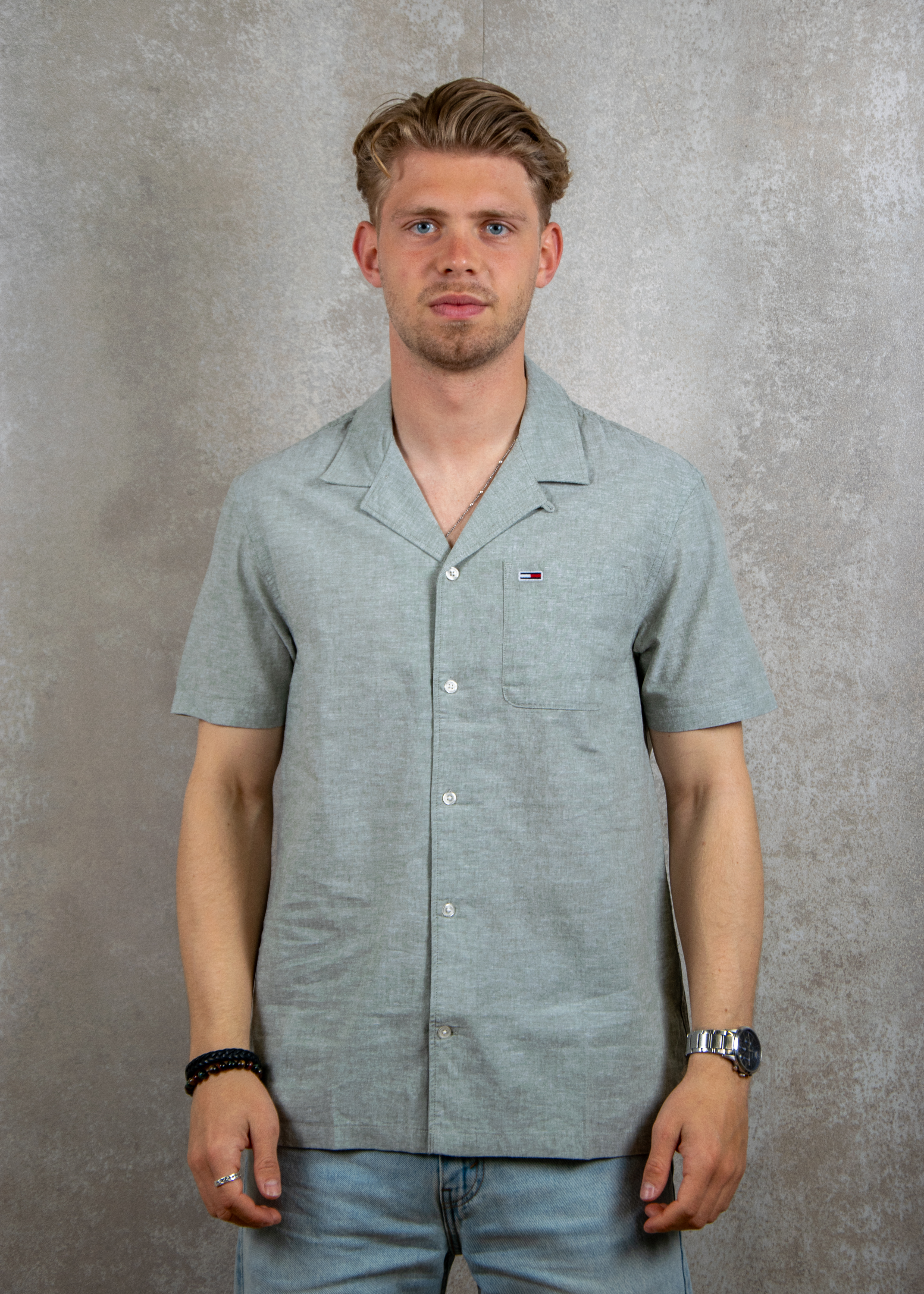 Tommy Hilfiger Linen blend camp ss shirt