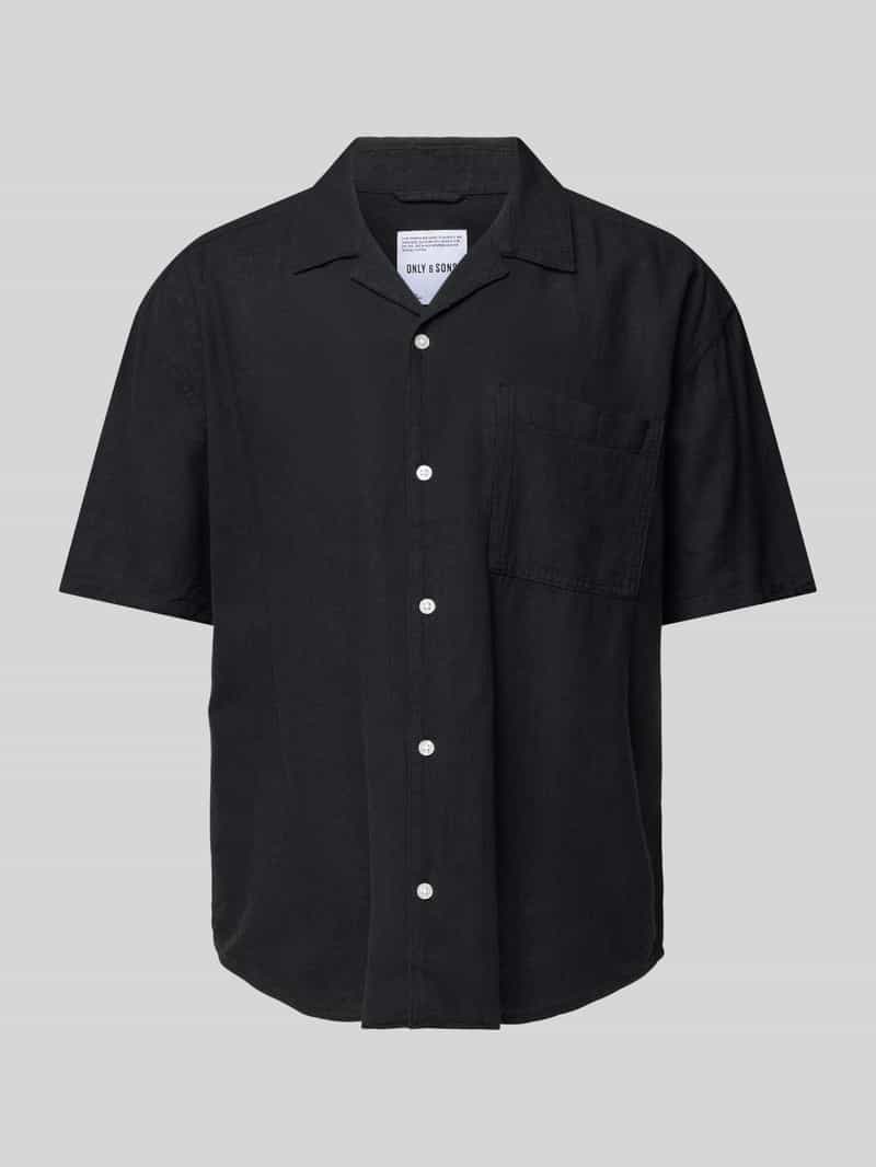 ONLY & SONS Overhemd met korte mouwen ONSCAIDEN LIFE RELAX SS RESORT 1PKT SHIR