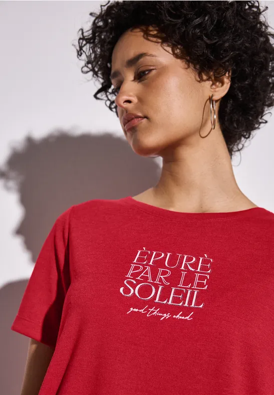STREET ONE T-shirt met tekst