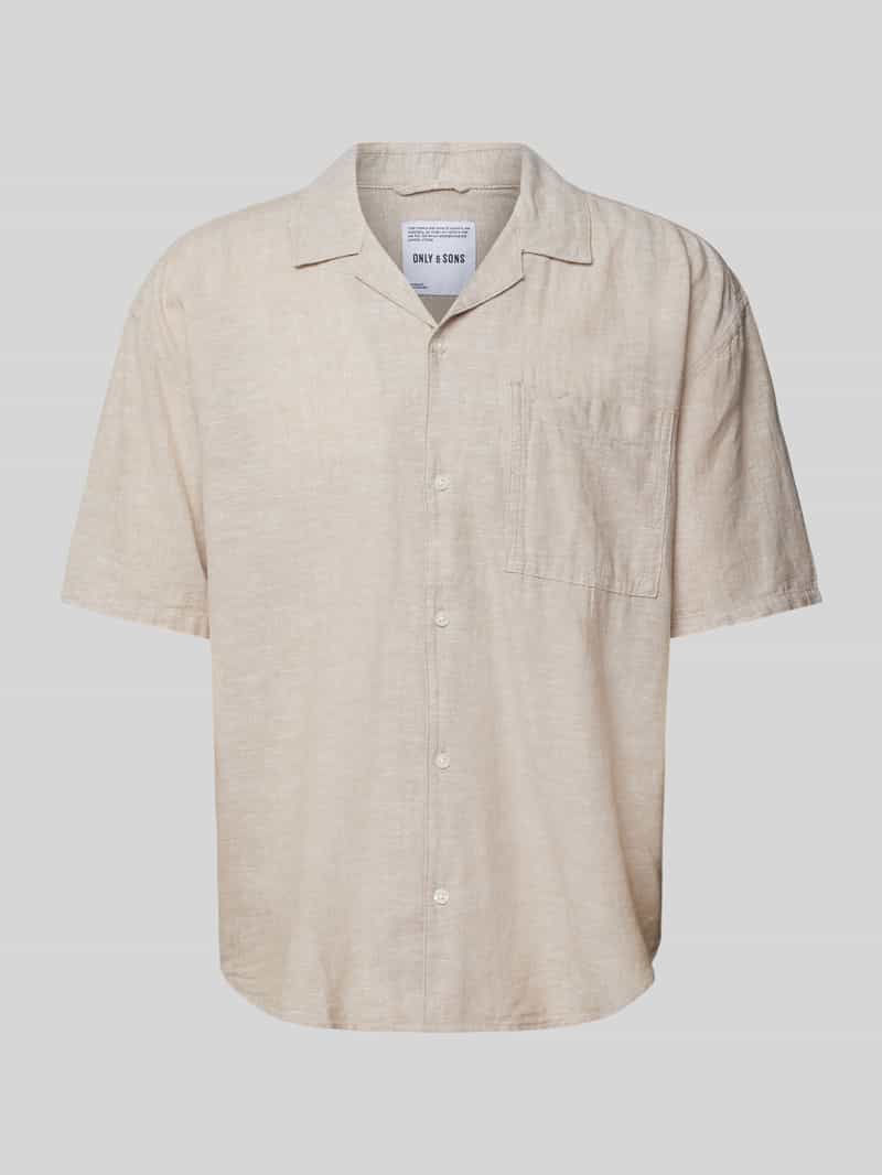 ONLY & SONS Overhemd met korte mouwen ONSCAIDEN LIFE RELAX SS RESORT 1PKT SHIR