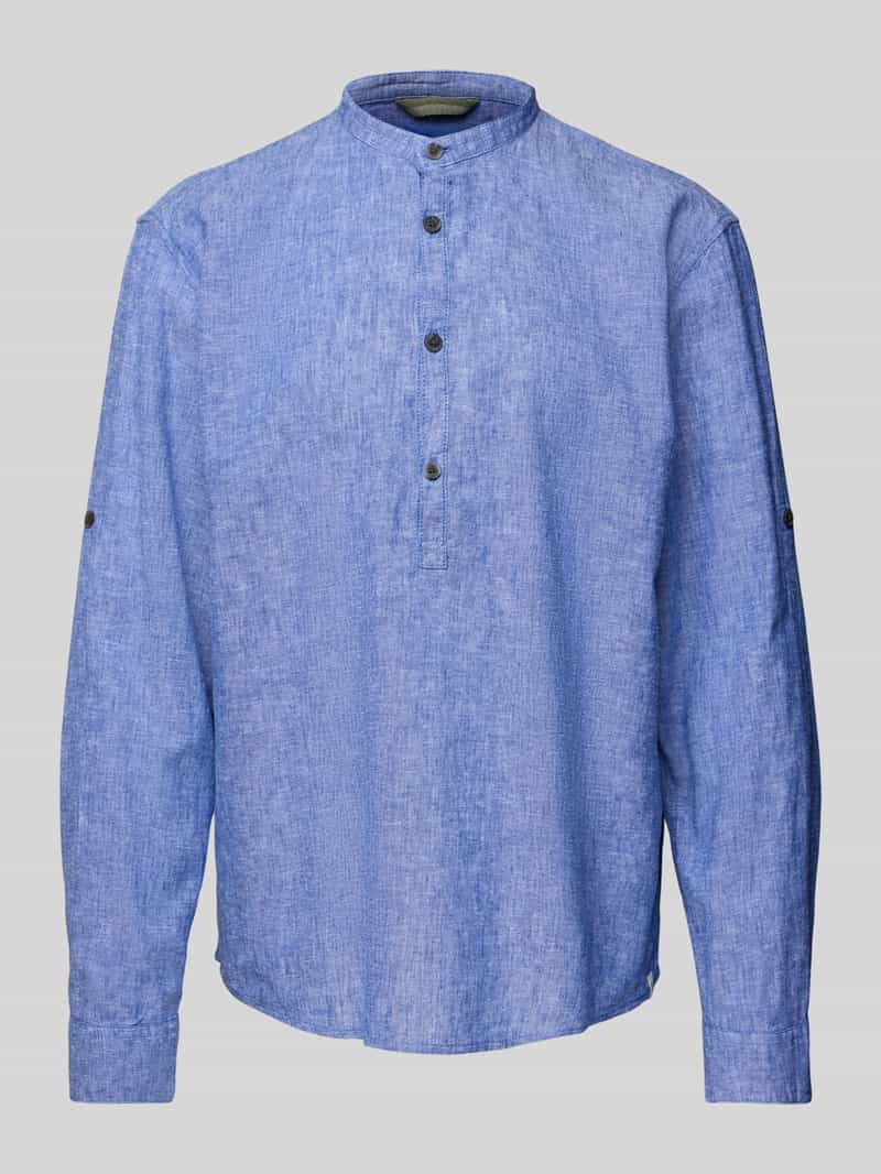 Tom Tailor Denim Overhemd met lange mouwen met aandeel linnen