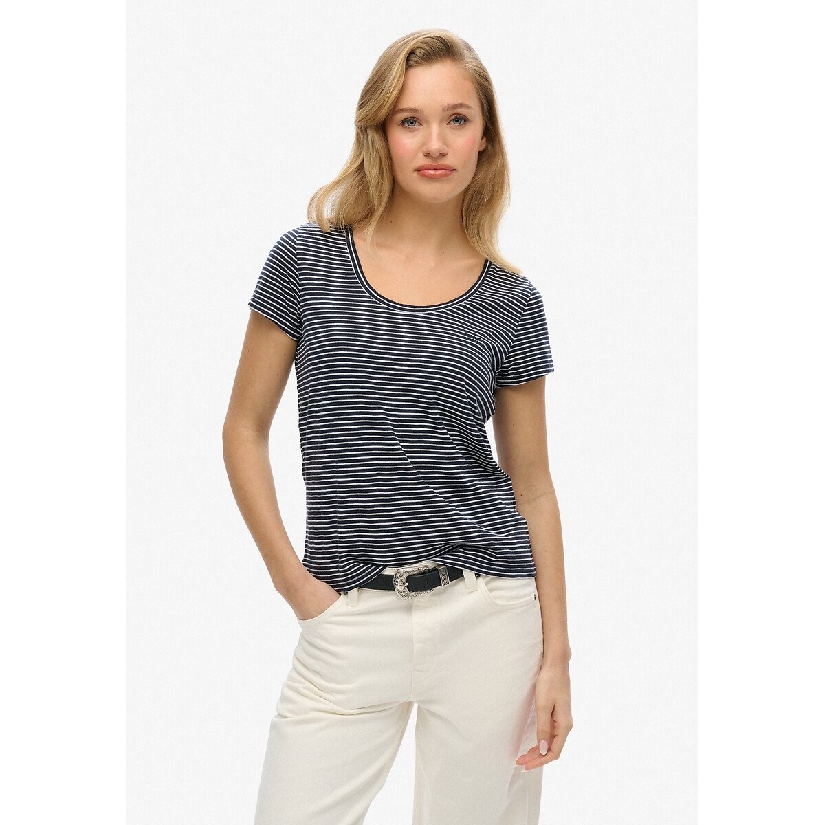 Superdry Shirt met korte mouwen SCOOP NECK TEE