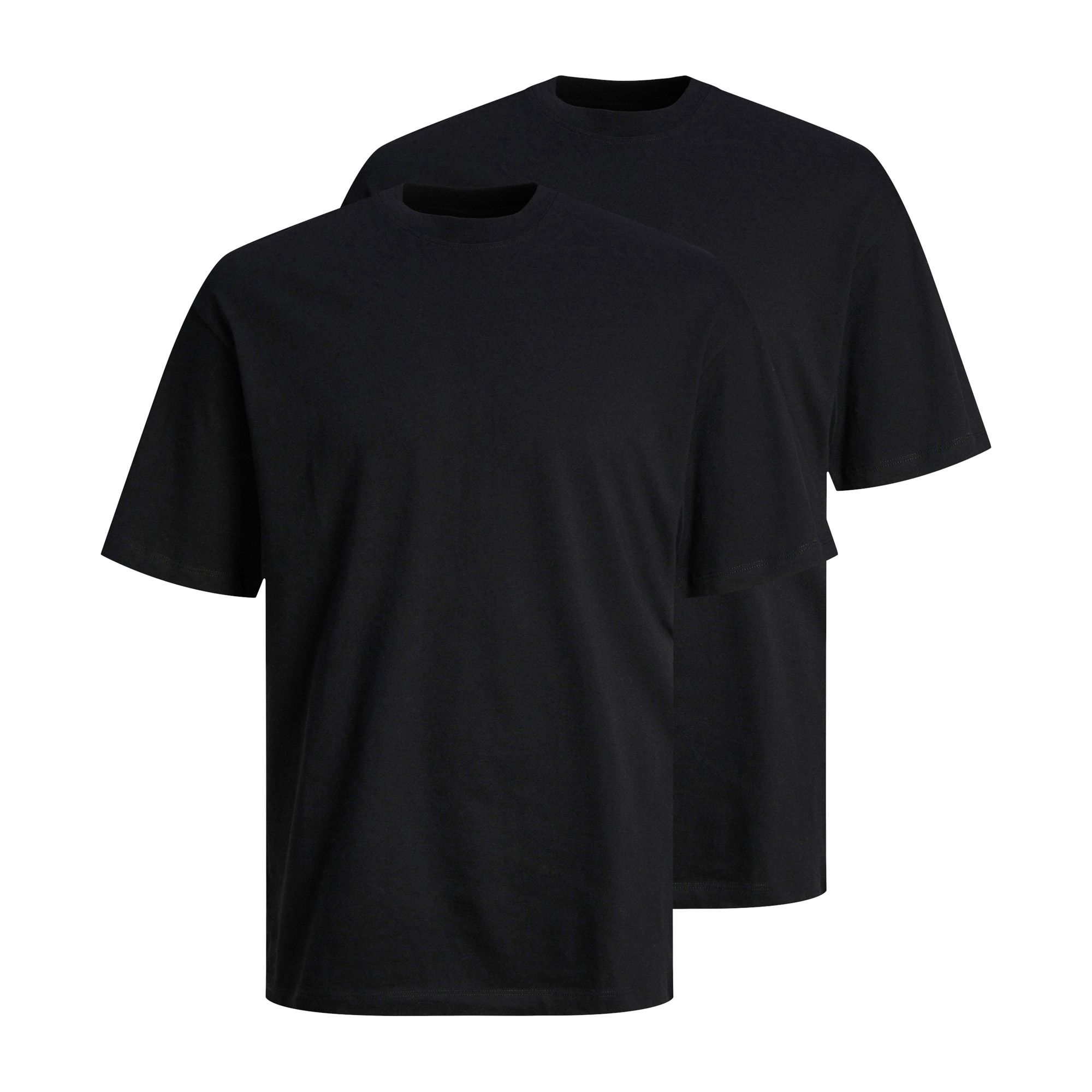 Jack & Jones Shirt met ronde hals JJEBRADLEY TEE SS O-NECK 2PK MP NOOS (2-delig)