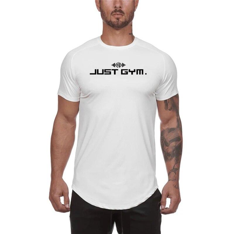 Muscleguys Slim Fit herenshirt met raglanmouwen en korte mouwen, casual comfortabel fitnesstraining sport-T-shirt M zwart