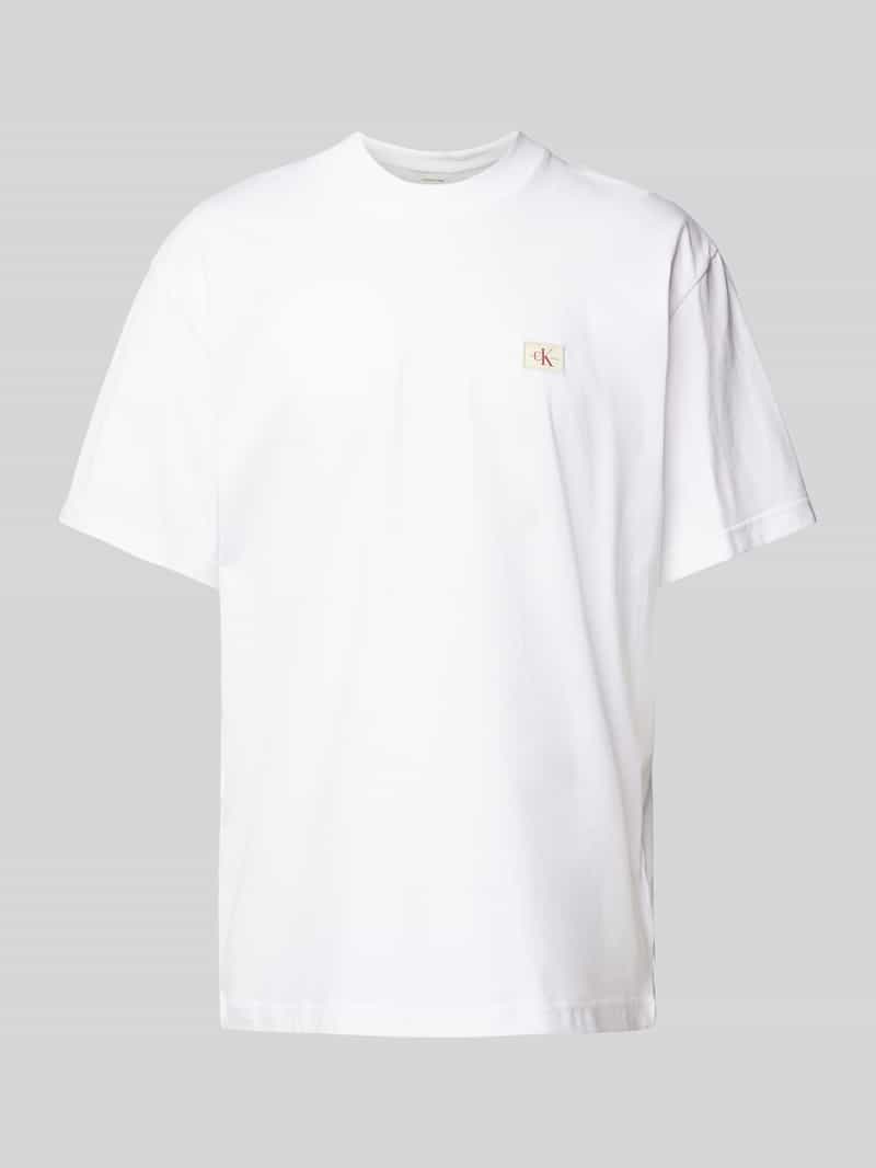Calvin Klein T-shirt WOVEN LABEL RIB FITTED TEE