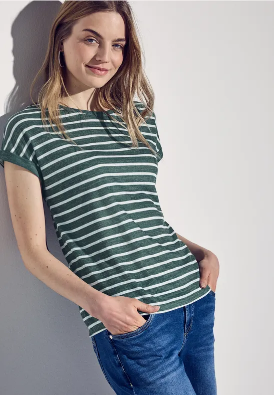 STREET ONE Shirttop met gestreept patroon