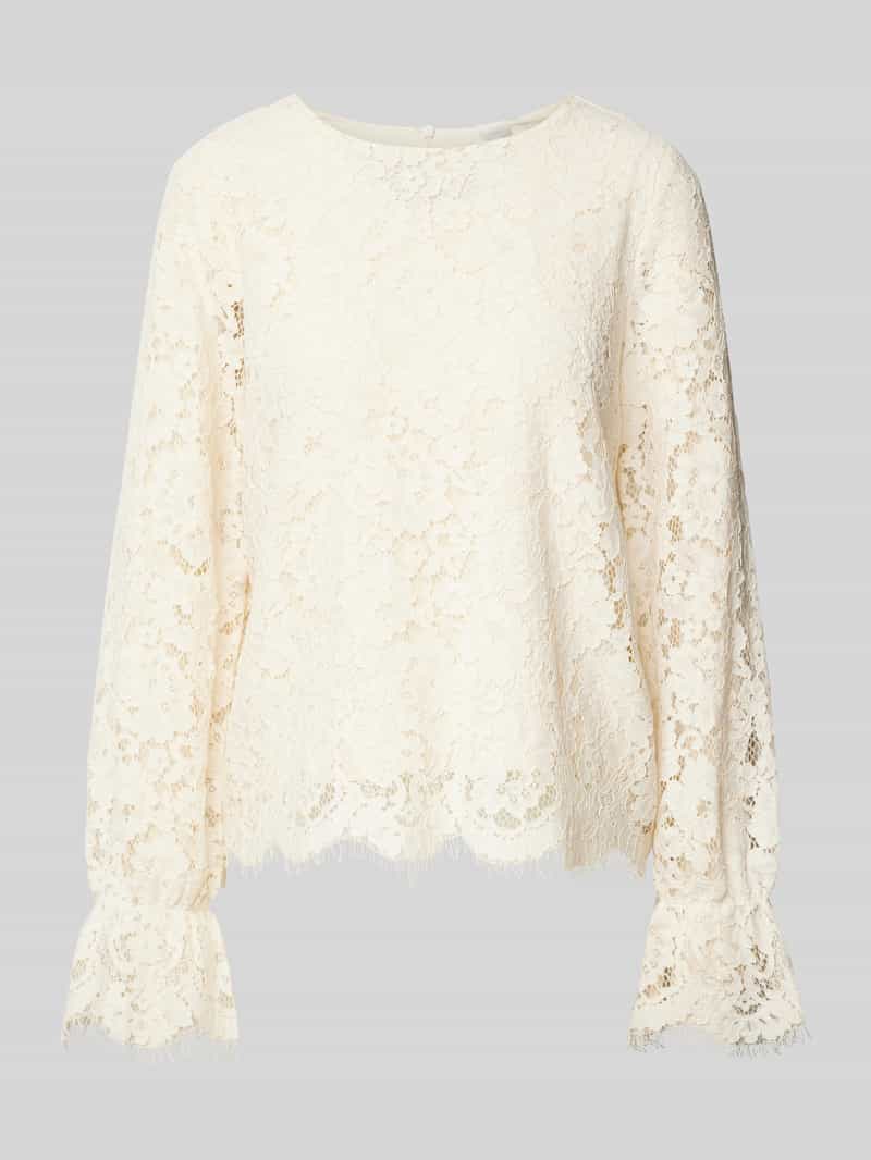 Y.A.S Kanten blouse YASPERLA LS LACE TOP S. NOOS