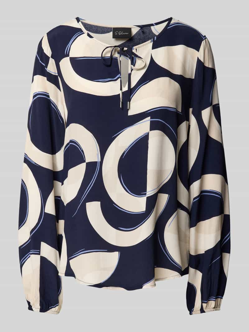 S.Oliver BLACK LABEL Blouse met lange mouwen met print all-over