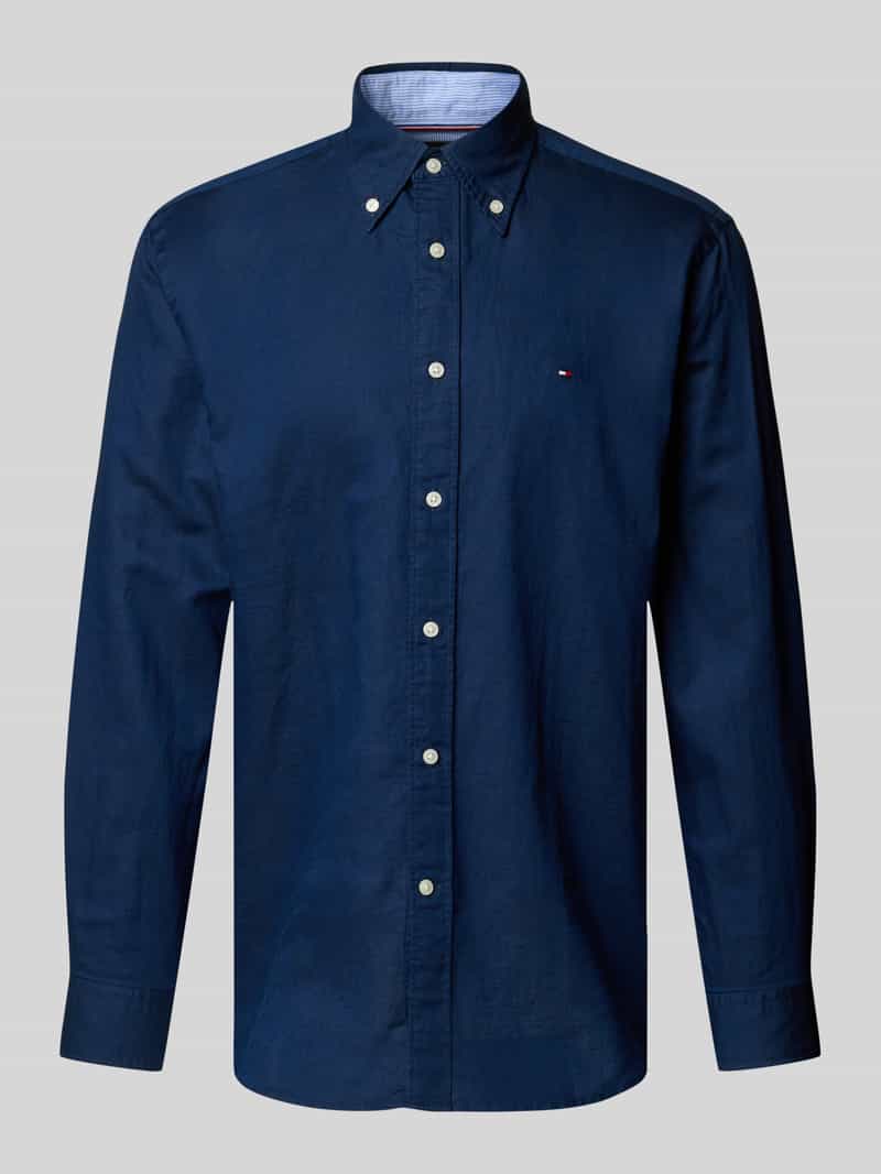 Tommy Hilfiger Overhemd met lange mouwen LINEN BLEND SOLID RF SHIRT