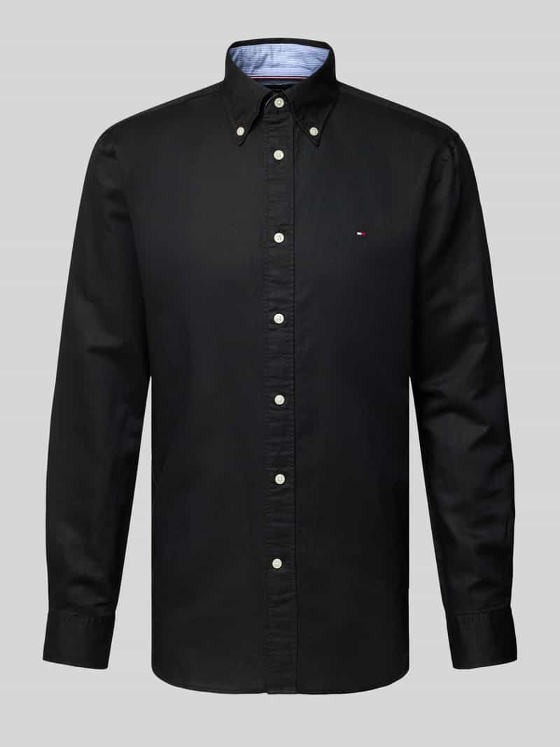 Tommy Hilfiger Overhemd met lange mouwen LINEN BLEND SOLID RF SHIRT