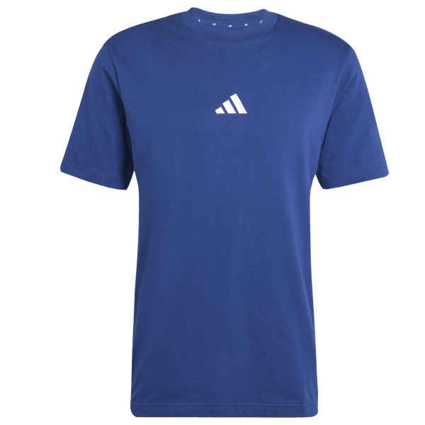 Adidas  3 Stripes Single Jersey Tee - T-shirt, blauw