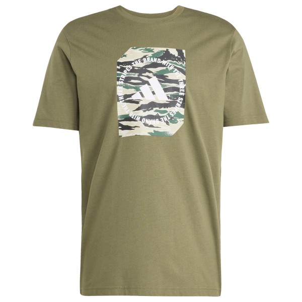 Adidas  C Camo Box Tee - T-shirt, olijfgroen
