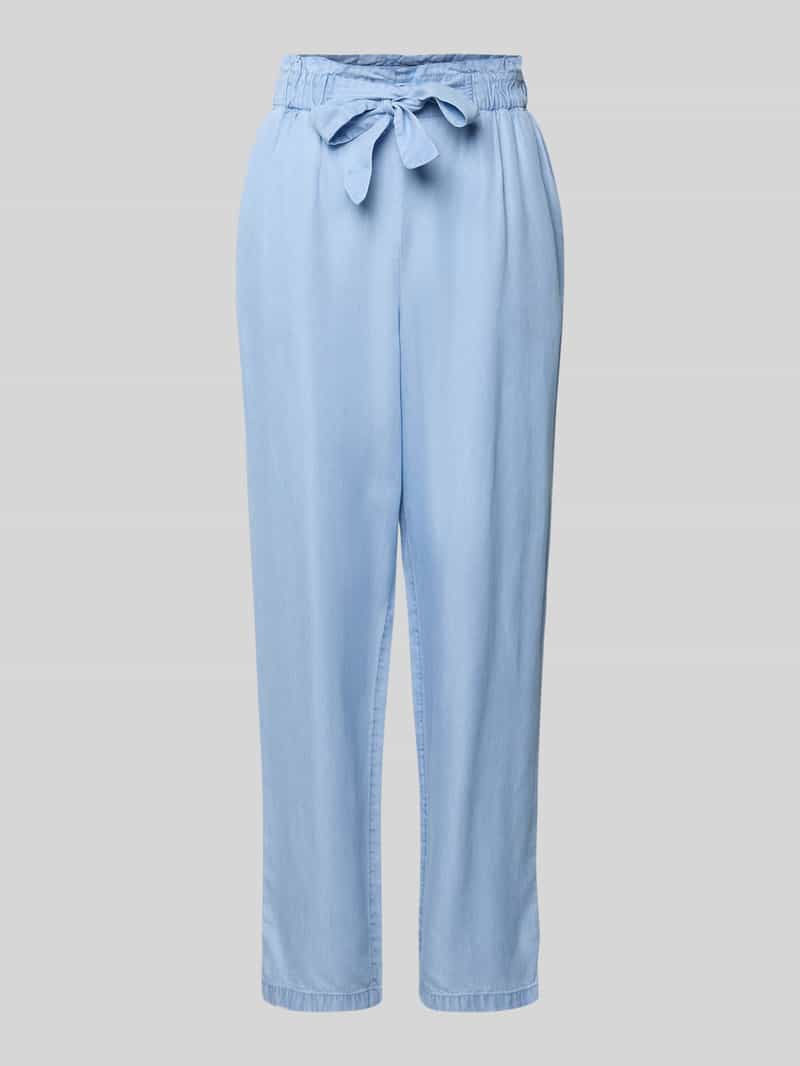 Tom Tailor Denim Paperbag-broek met een bindceintuur