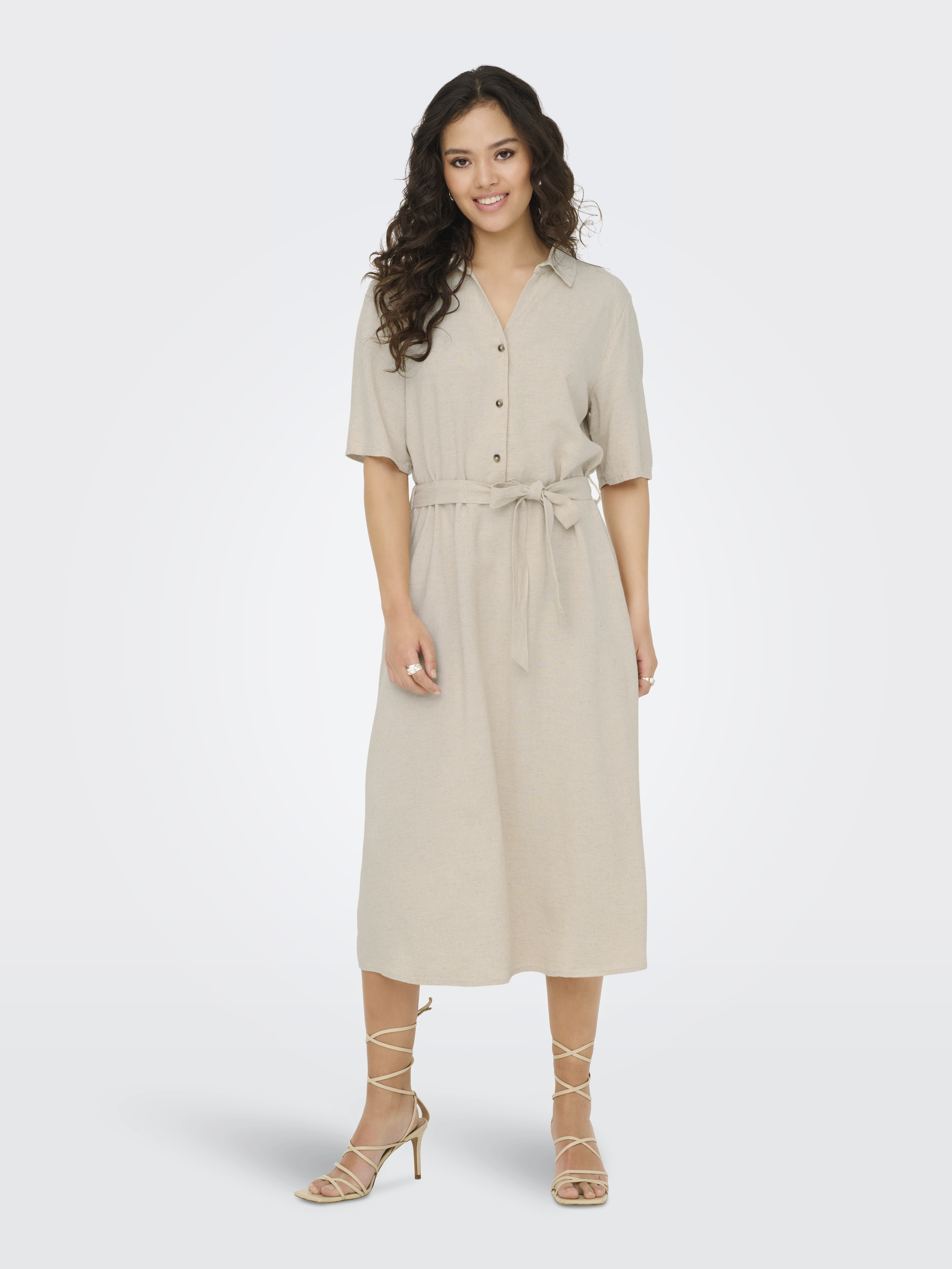 Jacqueline de Yong Jdysay 2/4 midi shirt dress wvn noo