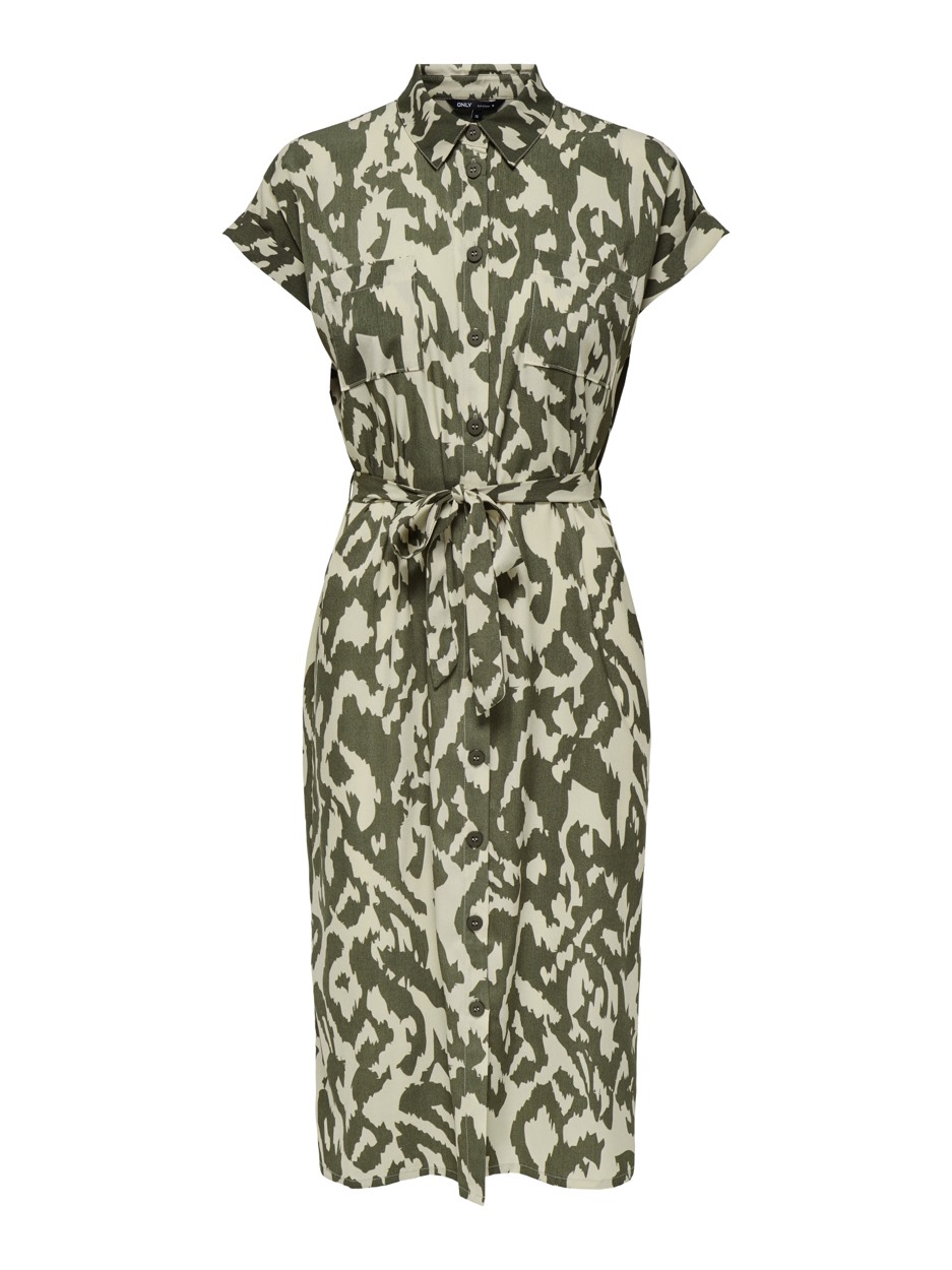 Only Onlhannover ss shirt dress noos wv dessin