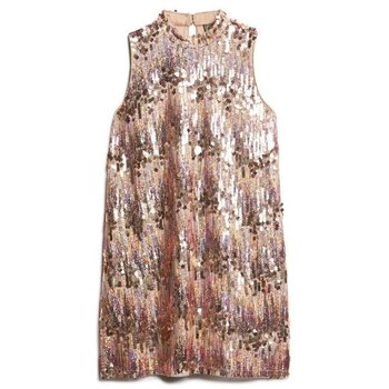 Superdry Jurk  Robe courte à sequins sans manches femme A-Line