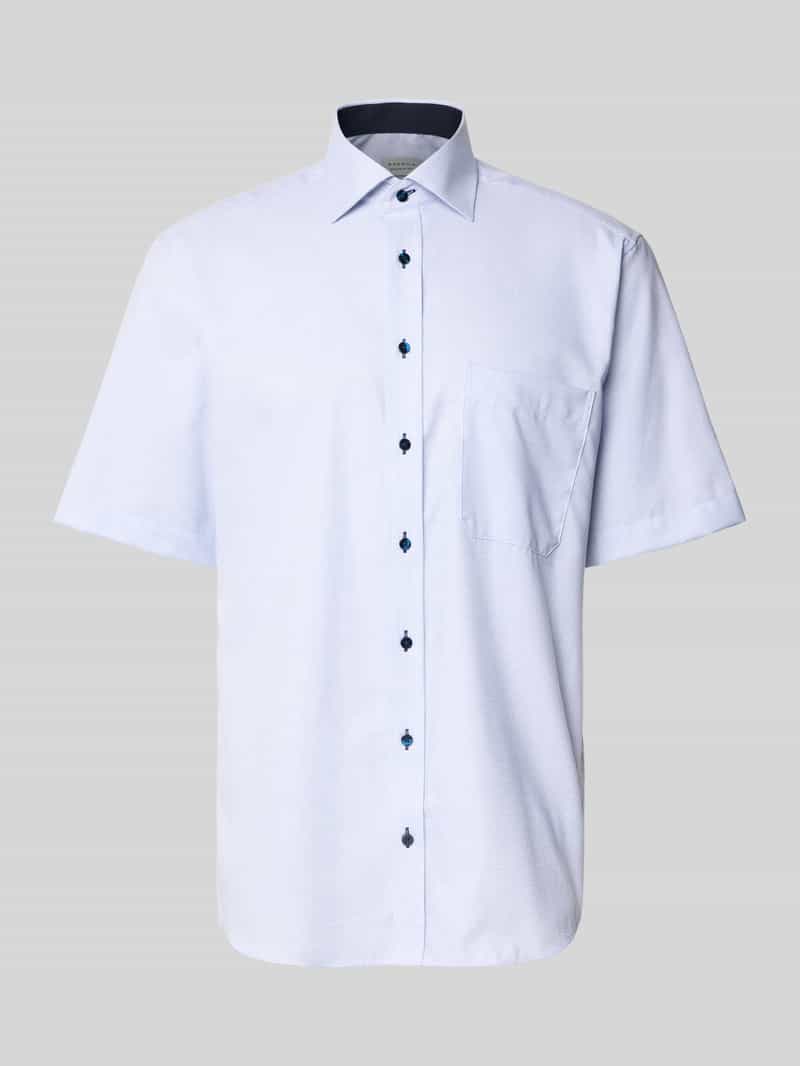 Eterna Overhemd met korte mouwen Comfort fit NON IRON (strijkvrij)