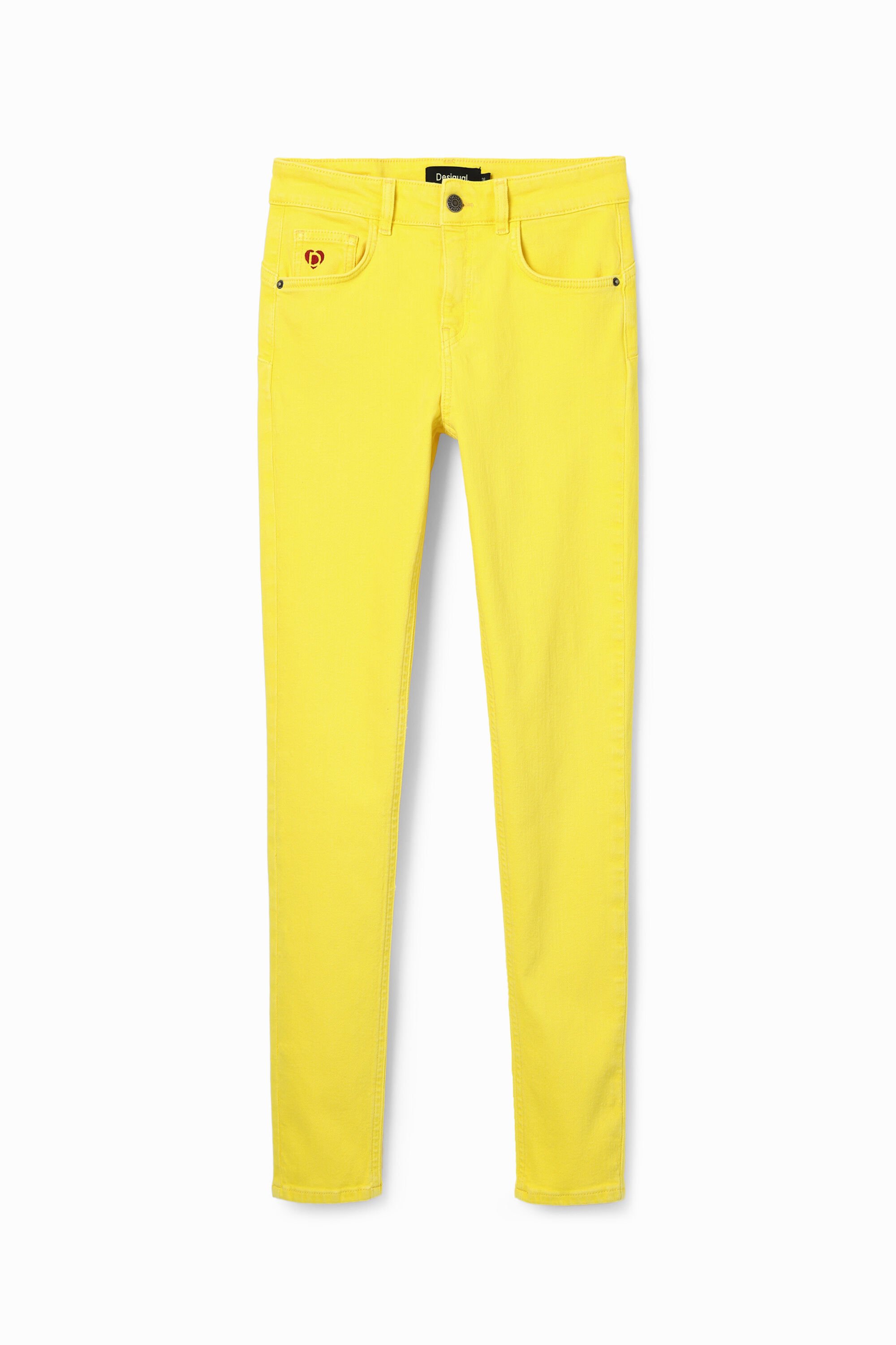Desigual Slim fit push-up jeans - YELLOW