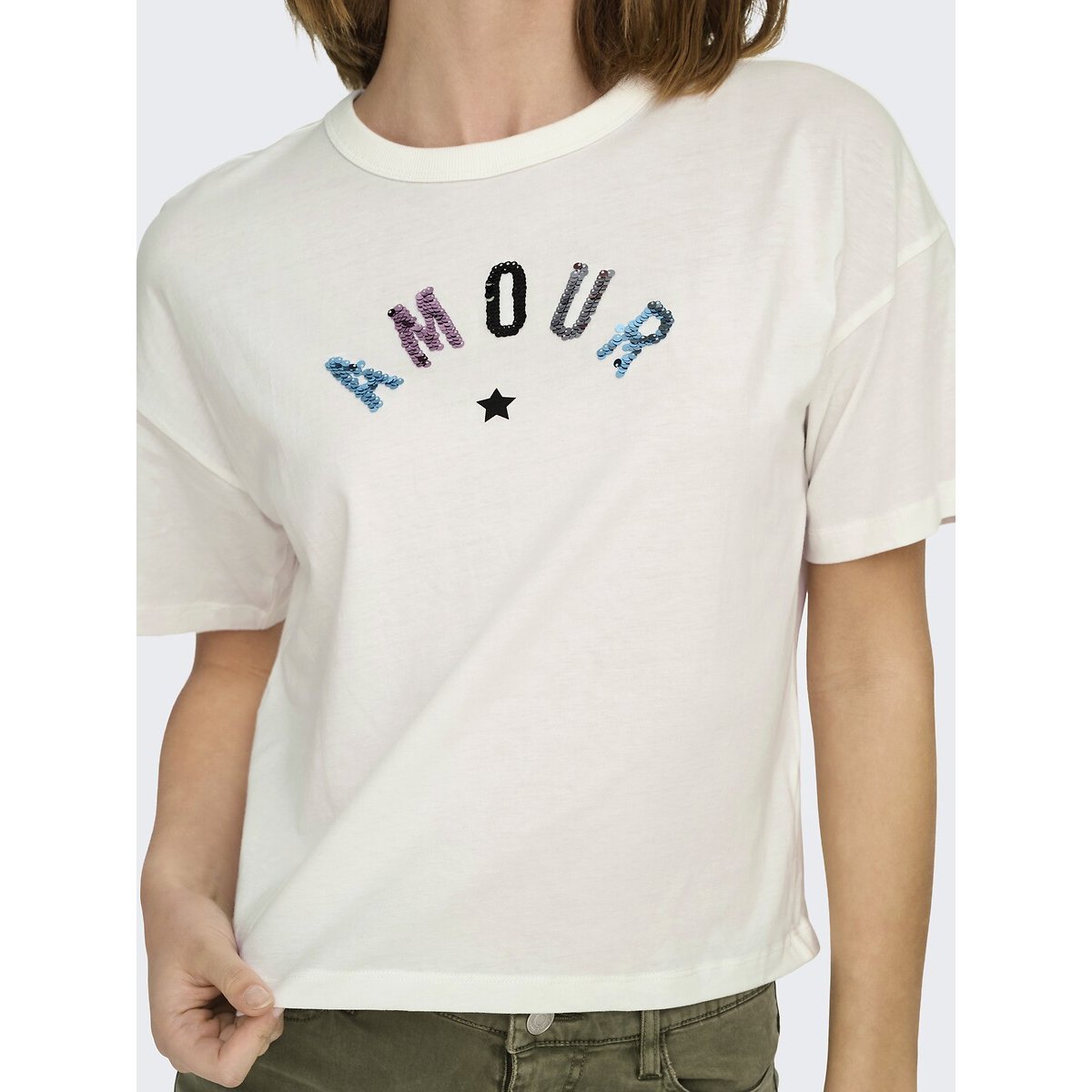 JDY Shirt met korte mouwen PISA S/S PRINT TOP JRS NOOS