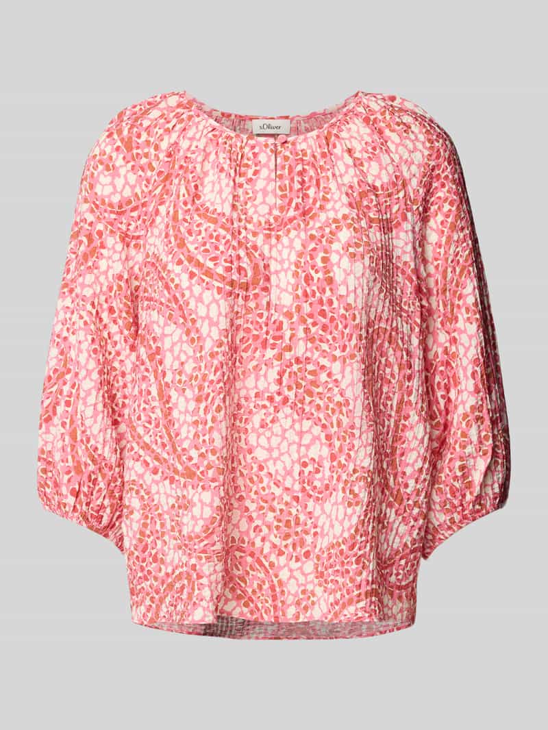 S.Oliver Klassieke blouse met print all-over