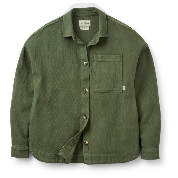 Passenger  Women's Maya Twill Overshirt - Blouse, olijfgroen