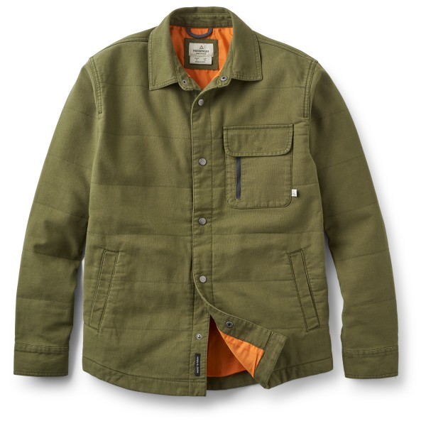Passenger  Taranaki Canvas Quilted Overshirt - Overhemd, olijfgroen
