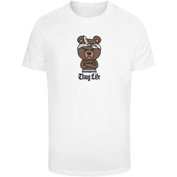 Mister tee T-shirt Korte Mouw  T-shirt Bandana Bear Sketch