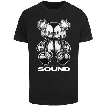 Mister tee T-shirt Korte Mouw  T-shirt Feel The Sound Chrome Bear